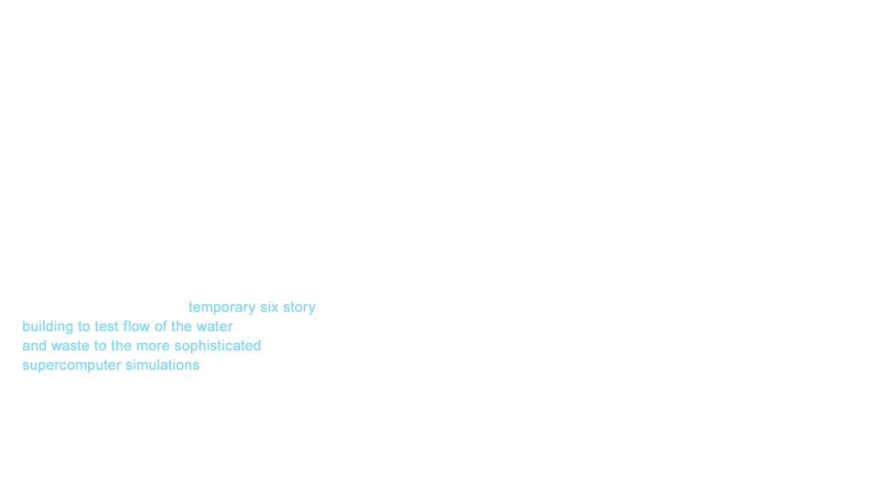 Water conservation is one of the most important issues for housing equipment manufacturers in the 21st century. TOTO has been engaged in this endeavor since the 1970s. We have been reviewing the trajectory of this challenge from the days we designed a temporary six story building to test flow of the water and waste to the more sophisticated supercomputer simulations run today.