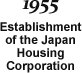 1955 Establishment of the Japan Housing Corporation