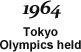 1964 Tokyo Olympics held