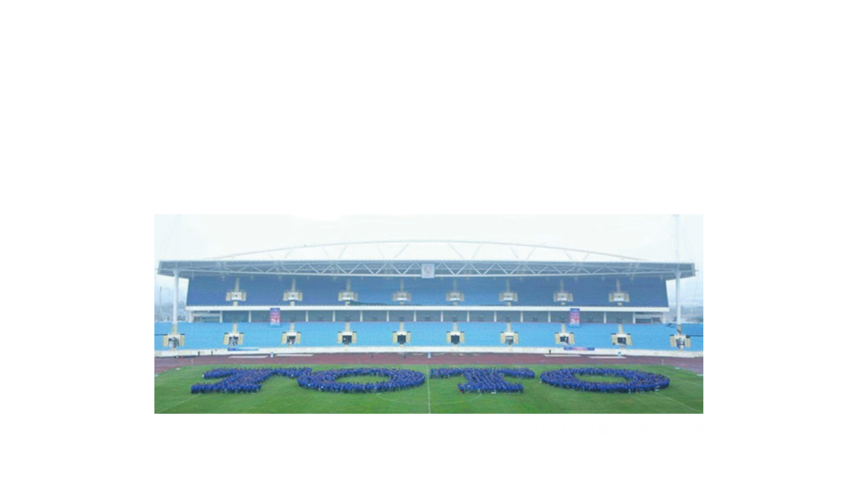 TOTO VIETNAM創立10周年の人文字