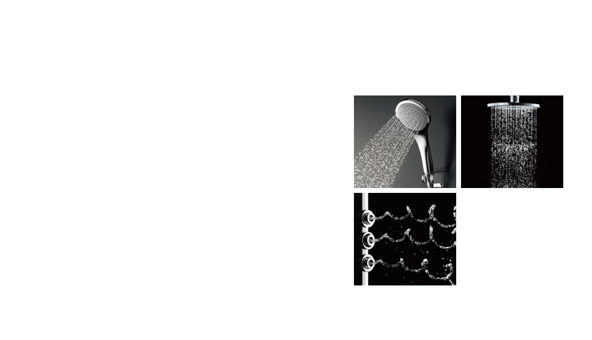 進化したコアテクノロジーによって実現した、エアイン（左上）、脈動エアイン（右上）、ジャイロストリーム（左下）