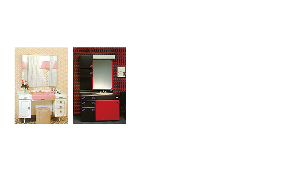 1968年発売の洗面化粧台 カルダン洗面化粧台