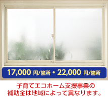 開口部の断熱改修（小）（SB同戴断熱窓・高断熱窓の設置）