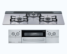 両面焼きコンロＲ（換気連動・ワイド）