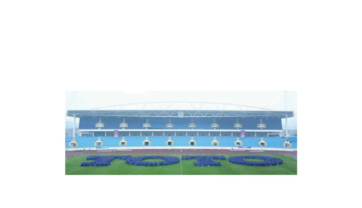 TOTO VIETNAM成立10周年的团体操队形图案